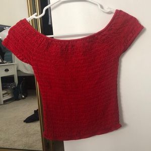 RARE off the shoulders Brandy Melville top